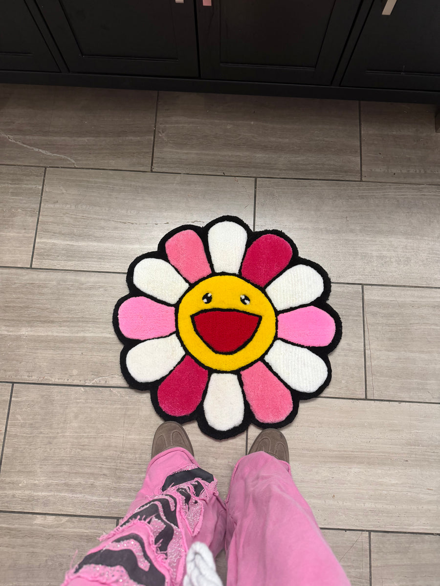 Murakami Flower, hand-tufted rug by RugsbyDJ